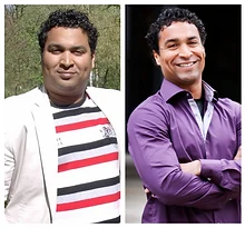 Shorombo before and after his transformation